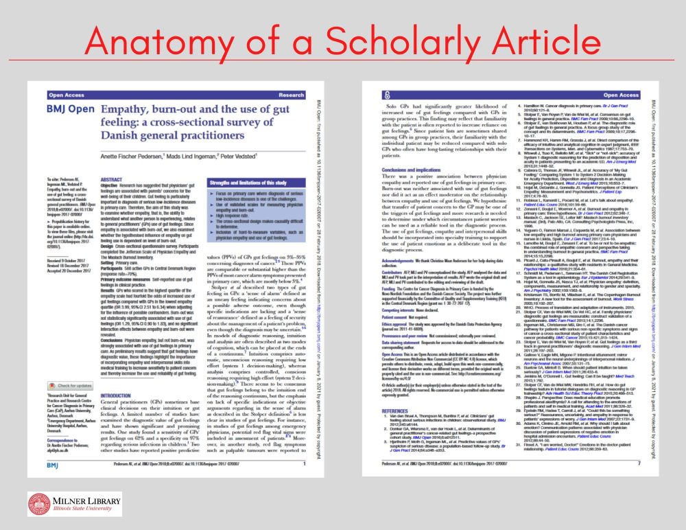 Anatomy of a Scholarly Article: NCSU Libraries